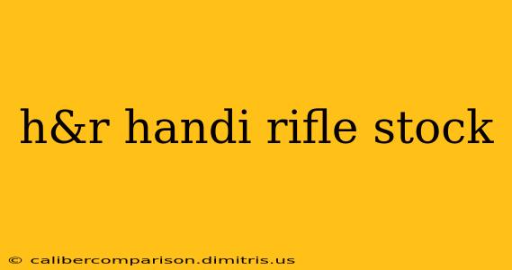 h&r handi rifle stock