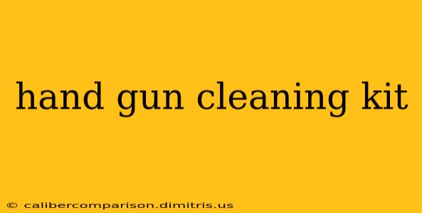 hand gun cleaning kit