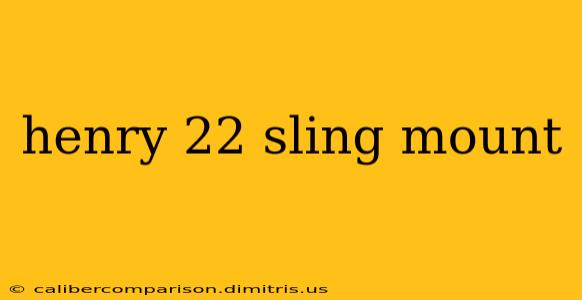 henry 22 sling mount