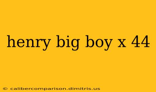 henry big boy x 44