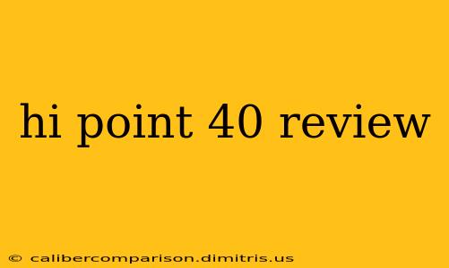 hi point 40 review