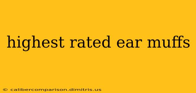 highest rated ear muffs