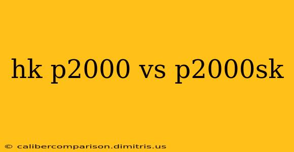 hk p2000 vs p2000sk