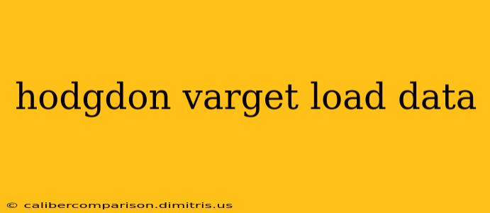 hodgdon varget load data