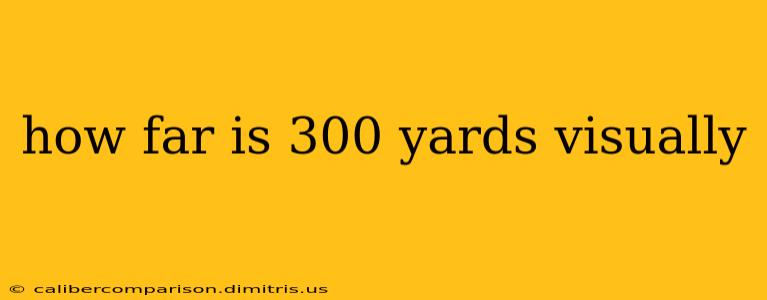 how far is 300 yards visually