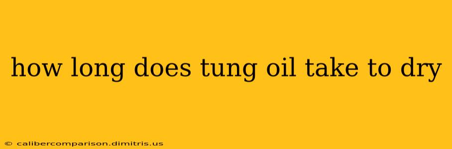 how long does tung oil take to dry