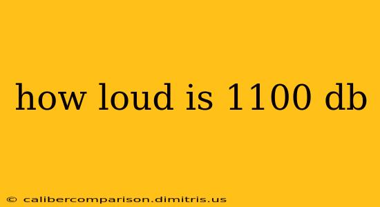 how loud is 1100 db