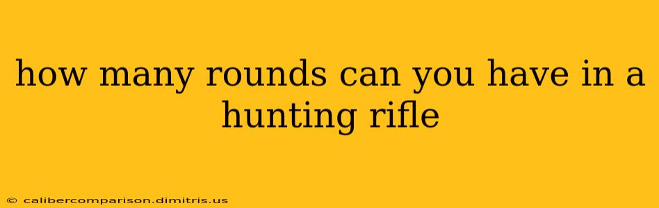 how many rounds can you have in a hunting rifle