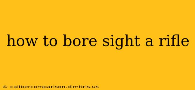 how to bore sight a rifle