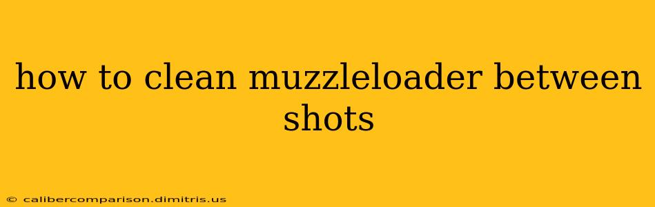 how to clean muzzleloader between shots