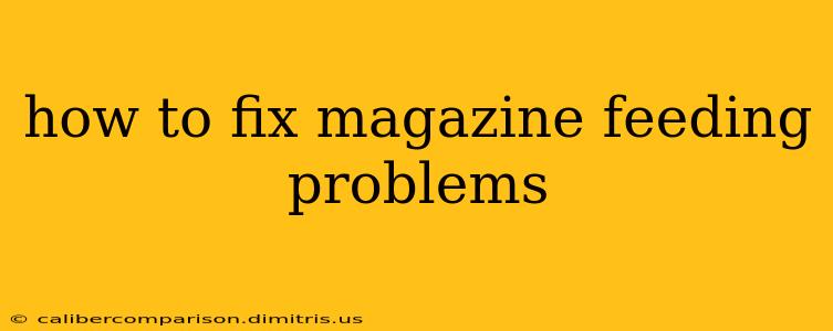 how to fix magazine feeding problems