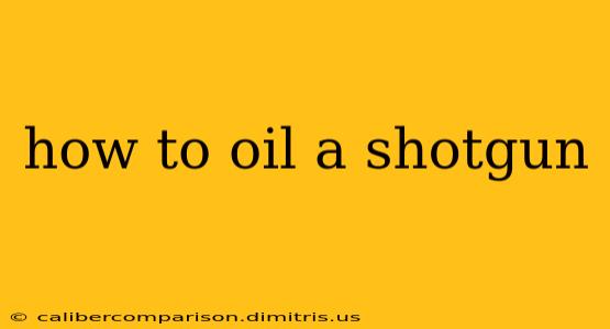 how to oil a shotgun