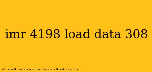 imr 4198 load data 308