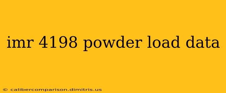 imr 4198 powder load data