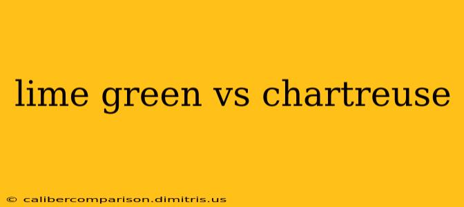 lime green vs chartreuse