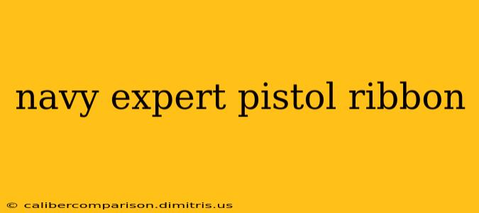 navy expert pistol ribbon