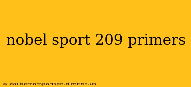 nobel sport 209 primers