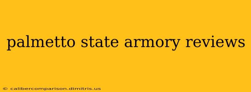 palmetto state armory reviews