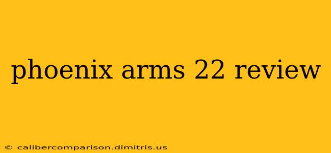 phoenix arms 22 review