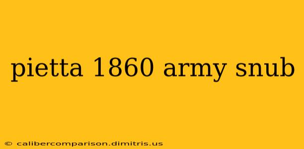 pietta 1860 army snub