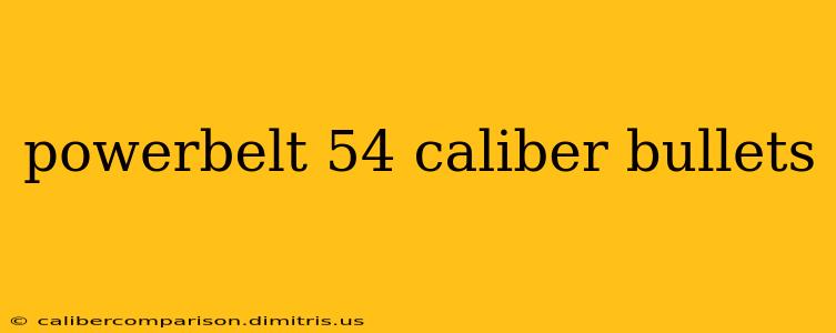 powerbelt 54 caliber bullets