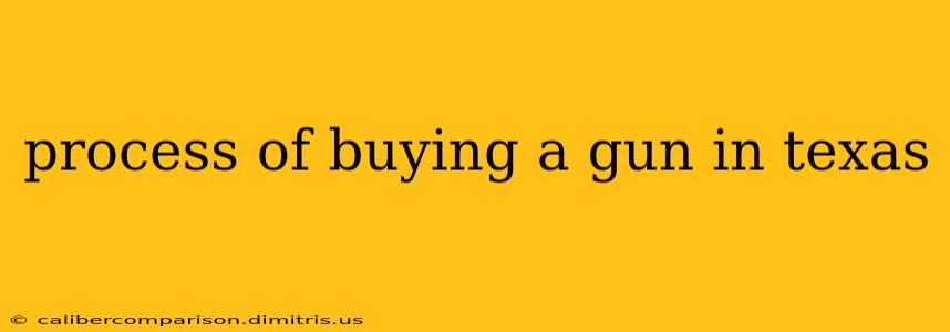 process of buying a gun in texas