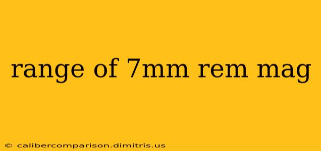 range of 7mm rem mag