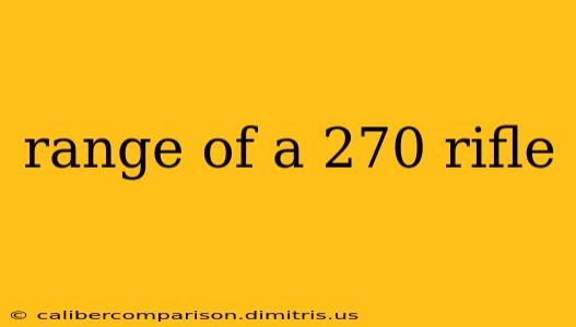 range of a 270 rifle