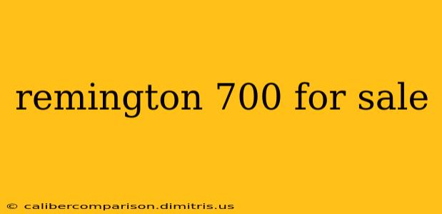 remington 700 for sale