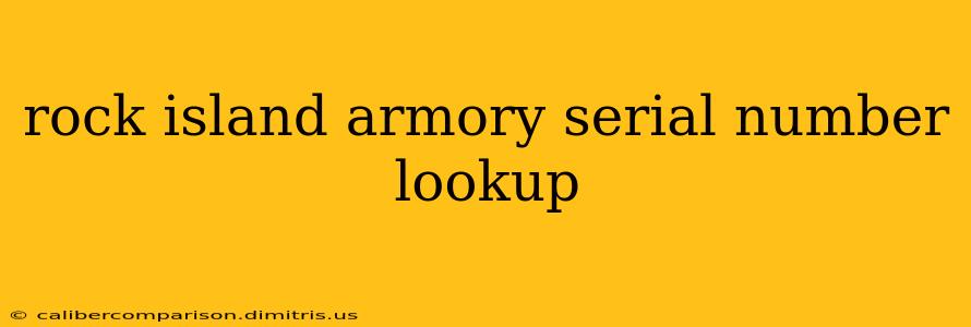 rock island armory serial number lookup