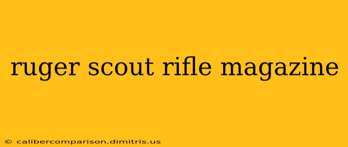 ruger scout rifle magazine