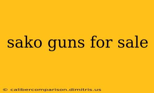 sako guns for sale