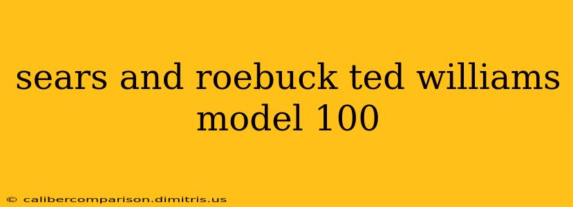 sears and roebuck ted williams model 100