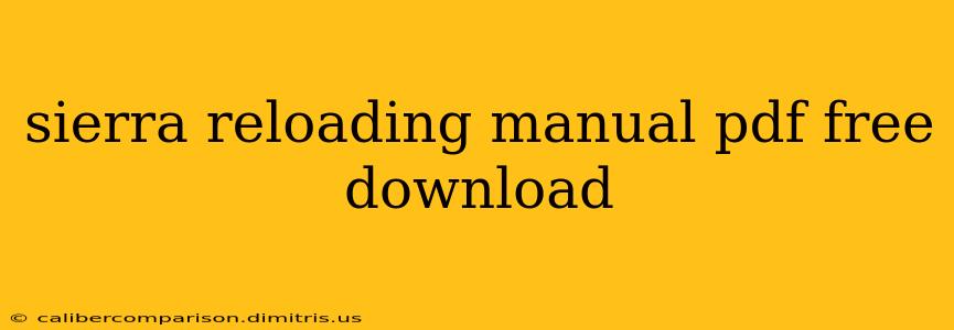 sierra reloading manual pdf free download