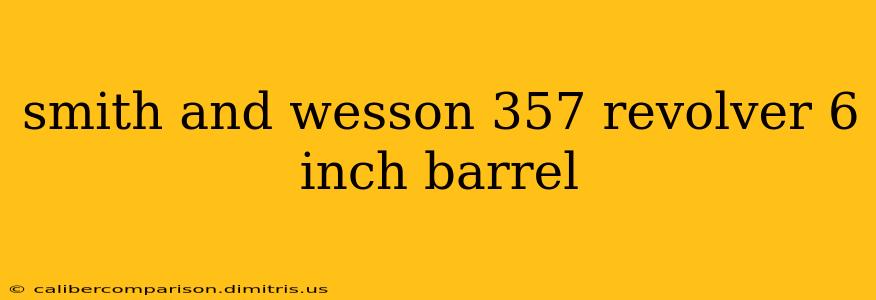 smith and wesson 357 revolver 6 inch barrel