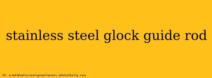 stainless steel glock guide rod