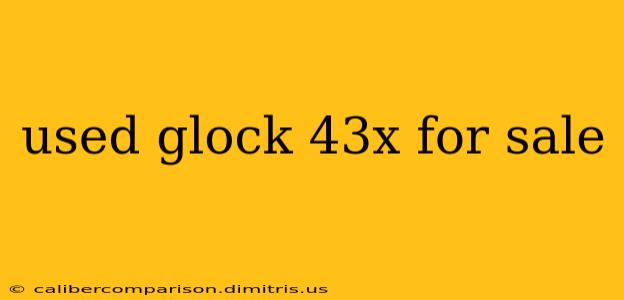 used glock 43x for sale