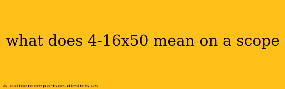 what does 4-16x50 mean on a scope