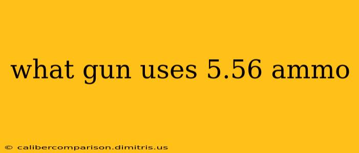 what gun uses 5.56 ammo