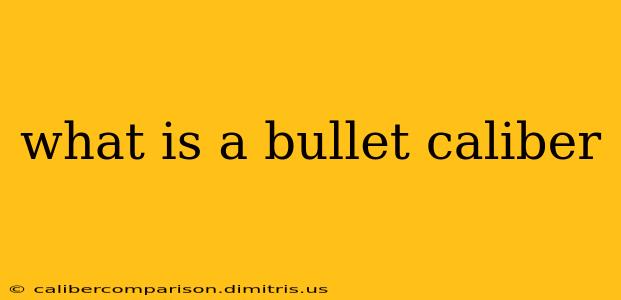 what is a bullet caliber