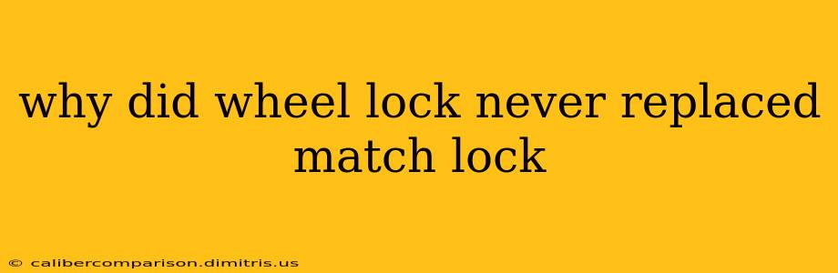 why did wheel lock never replaced match lock