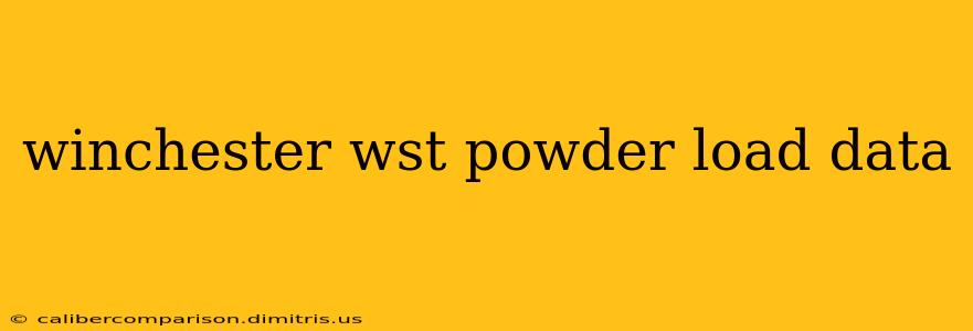 winchester wst powder load data